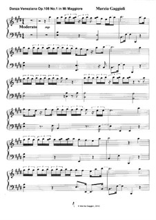 Danza Venezianas, Op.108: Danza Veneziana No.1 in Mi Maggiore by Marzia Gaggioli