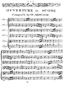 The Beggar's Opera. Overture: The Beggar's Opera. Overture by Johann Christoph Pepusch