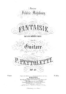 Fantasia on Russian Theme, Op.32: Para Guitarra by Pietro Pettoletti