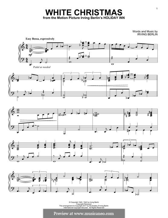 Piano version: Jazz version by Irving Berlin
