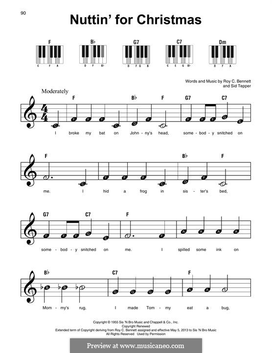 Nuttin' for Christmas: Para Piano by Sid Tepper