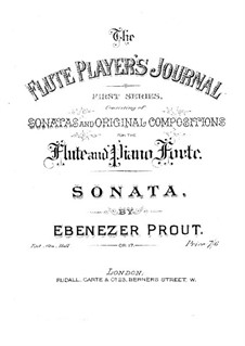 Sonata for Flute and Piano in A Major, Op.17: Score by Ebenezer Prout