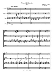 Movement I: para quartetos de cordas by Ludwig van Beethoven