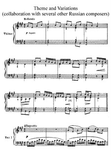 Theme and Variation: Para Piano by Nikolai Rimsky-Korsakov
