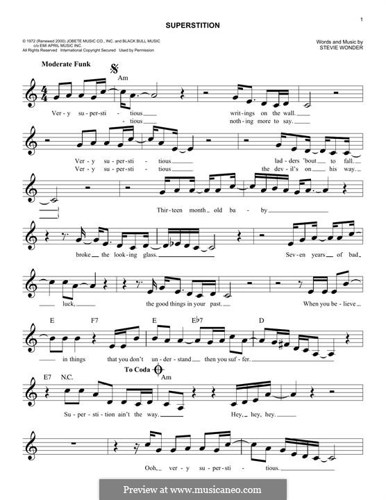 Vocal version: melodia by Stevie Wonder