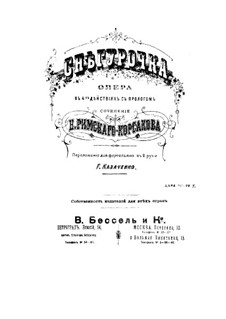 The Snow Maiden: partitura para piano by Nikolai Rimsky-Korsakov