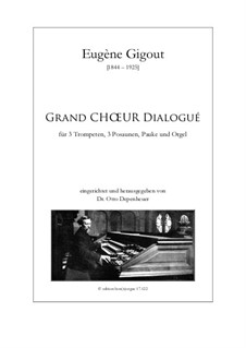 Grand Choeur Dialogué: For wind ensemble by Eugène Gigout