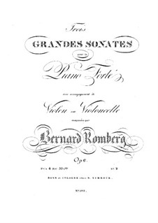 Grand Sonata for Piano and Violin, Op.6 No.2: Grand Sonata for Piano and Violin by Bernhard Romberg