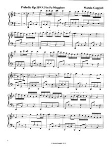 Preludios, Op.119: Preludio No.5 in Fa Maggiore by Marzia Gaggioli