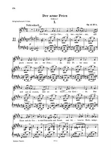 Romances and Ballades, Op.53: No.3 Der arme Peter (Poor Peter) by Robert Schumann