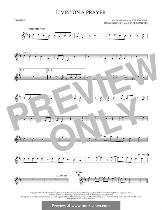 Instrumental version: para trompeta by Desmond Child, Jon Bon Jovi, Richie Sambora