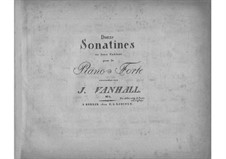 Twelve Piano Sonatinas: livro I by Johann Baptist Vanhal