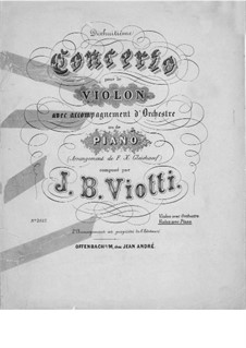 Violin Concerto No.18 in E Minor: versão para violino e piano by Giovanni Battista Viotti