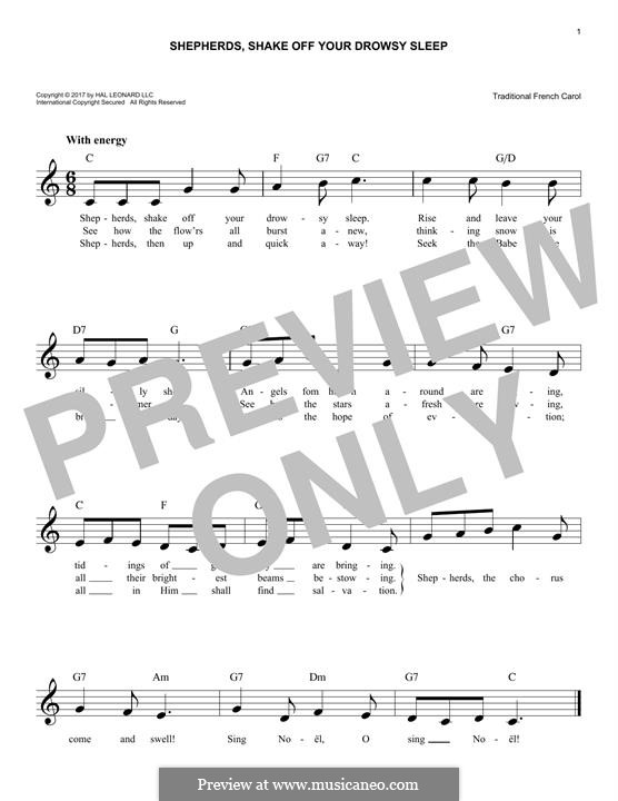 Shepherd! Shake Off Your Drowsy Sleep: melodia by folklore