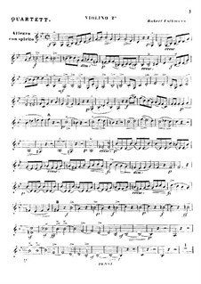 String Quartet No.2 in G Minor, Op.14: violino parte II by Robert Volkmann