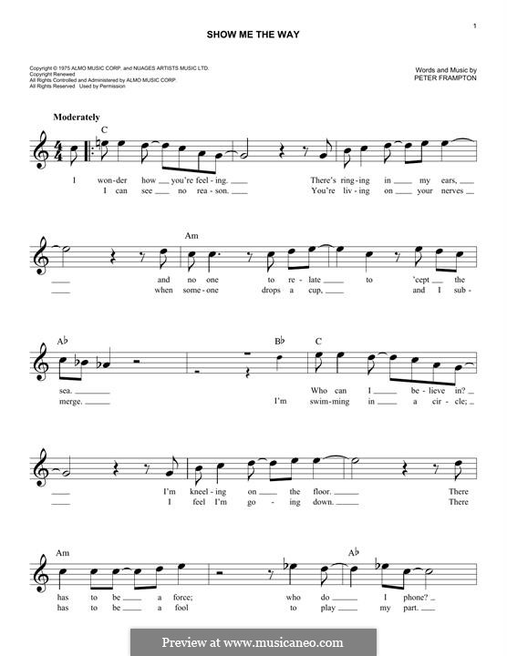 Show Me the Way: melodia by Peter Frampton