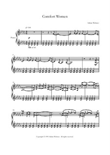 Piano Songs Volume 2 - CrusaderBeach - Songbook: No.1 Comfort Women by Adrian Webster
