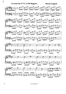 Serenatas, Op.137: Serenata No.1 in Mi Maggiore by Marzia Gaggioli