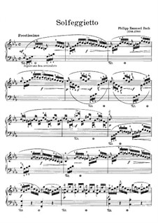 Solfeggietto, H 220 Wq 117:2: para arpa (ou piano) by Carl Philipp Emanuel Bach