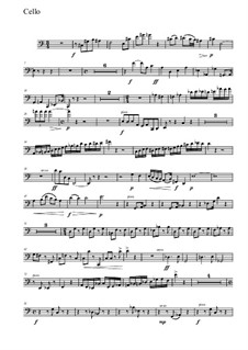 Piano trio No.1: Mov. 1 – cello part by Vladimir Polionny