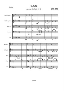 Symphony No.2 in C Minor 'Resurrection': Movement IV Urlicht, for brass quintet by Gustav Mahler