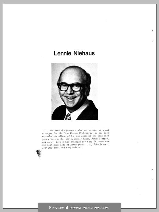 10 Jazz Inventions: For any instruments by Lennie Niehaus