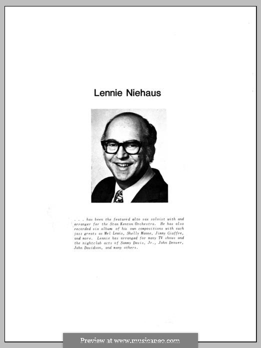 10 Jazz Inventions: For any instruments by Lennie Niehaus