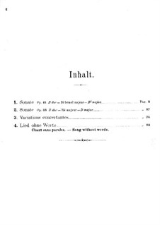 Pieces for Cello and Piano, Op.45, 58, 17, 109: Score by Felix Mendelssohn-Bartholdy