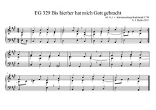 Bis hierher hat mich Gott gebracht EG 329: Bis hierher hat mich Gott gebracht EG 329 by Joachim Roller