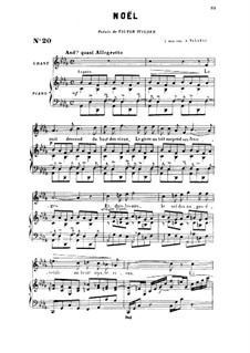 Two Songs, Op.43: No.1 Noël, for high voice by Gabriel Fauré