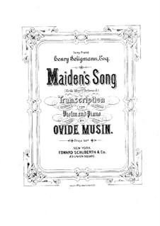 Maiden's Song: Maiden's Song by Erik Meyer-Helmund