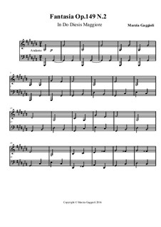 Fantasias, Op.149: Fantasia No.2 in Do Diesis Maggiore by Marzia Gaggioli