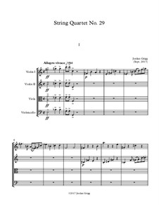 String Quartet No.29: String Quartet No.29 by Jordan Grigg