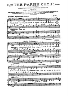 Benedic, anima mea No.4: Benedic, anima mea No.4 by Samuel Brenton Whitney