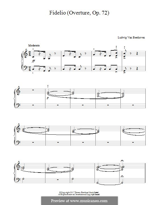 Overture: versão para piano by Ludwig van Beethoven