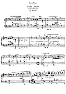 Transcriptions on Themes from 'Lohengrin' by Wagner, S.446: No.2 Elsa's Dream by Franz Liszt