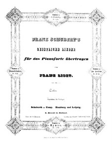 Transcriptions on Songs by Schubert, S.562: No.1 Litany by Franz Liszt