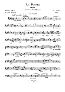 No.3 La poupée: para violoncelo e piano - parte violoncelo by Georges Bizet