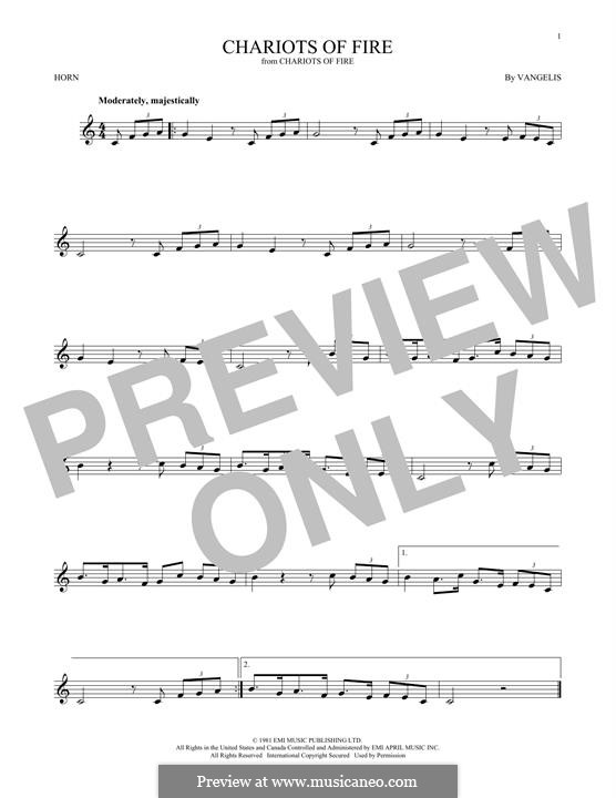 Chariots of Fire: For horn by Vangelis