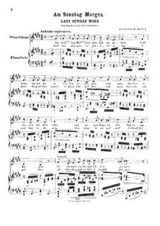 Complete set: Partitura Piano-vocal by Johannes Brahms