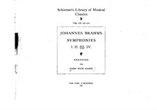 Complete set: versão para piano de quatro mãos by Johannes Brahms