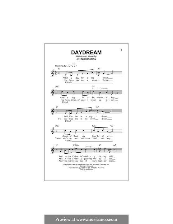 Daydream (The Lovin' Spoonful): melodia by John B. Sebastian