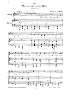 Weisse und rothe Rose: Weisse und rothe Rose by Philipp zu Eulenburg