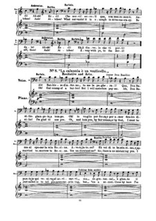 La calunnia è un venticell: Para vocais e piano by Gioacchino Rossini