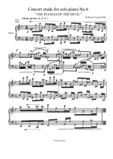 Concert etude for solo piano No.6: Concert etude for solo piano No.6 by Hristo Tsanov