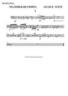 Little suite for string: Movement I – double bass part by Vladimir Polionny