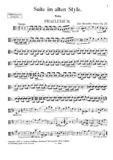 Suite in the Old Style for String Quartet, Op.23: parte viola by Jan Brandts-Buys