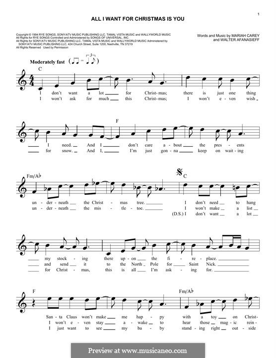 Vocal version: melodia by Mariah Carey, Walter Afanasieff