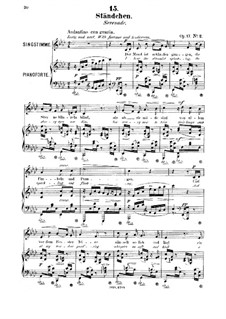 No.2 Standchen: Para vocais e piano by Robert Franz