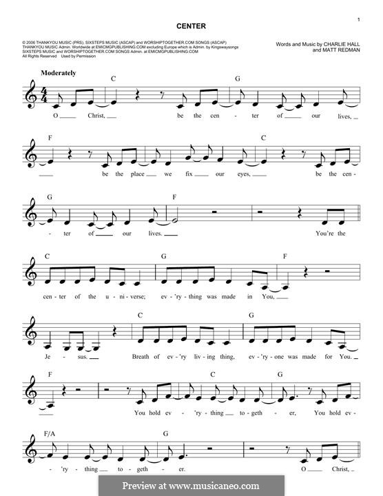 Center: melodia by Matt Redman